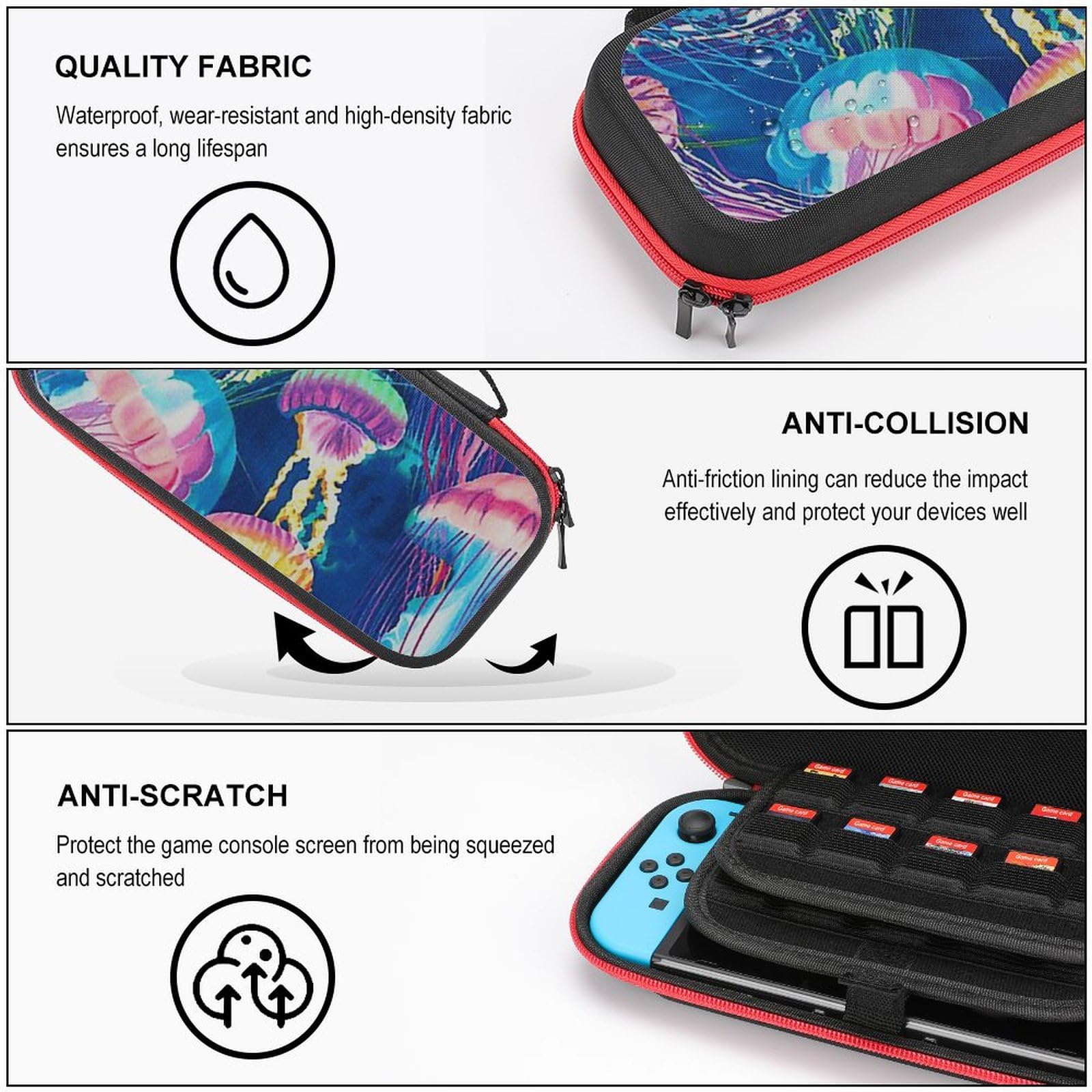 Amazon.co.jp: Switch用ケース ニンテンドースイッチケース クラゲ